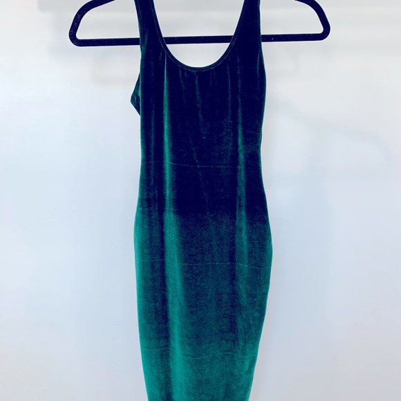 American Apparel | Dresses | Green Velvet Dress | Poshmark